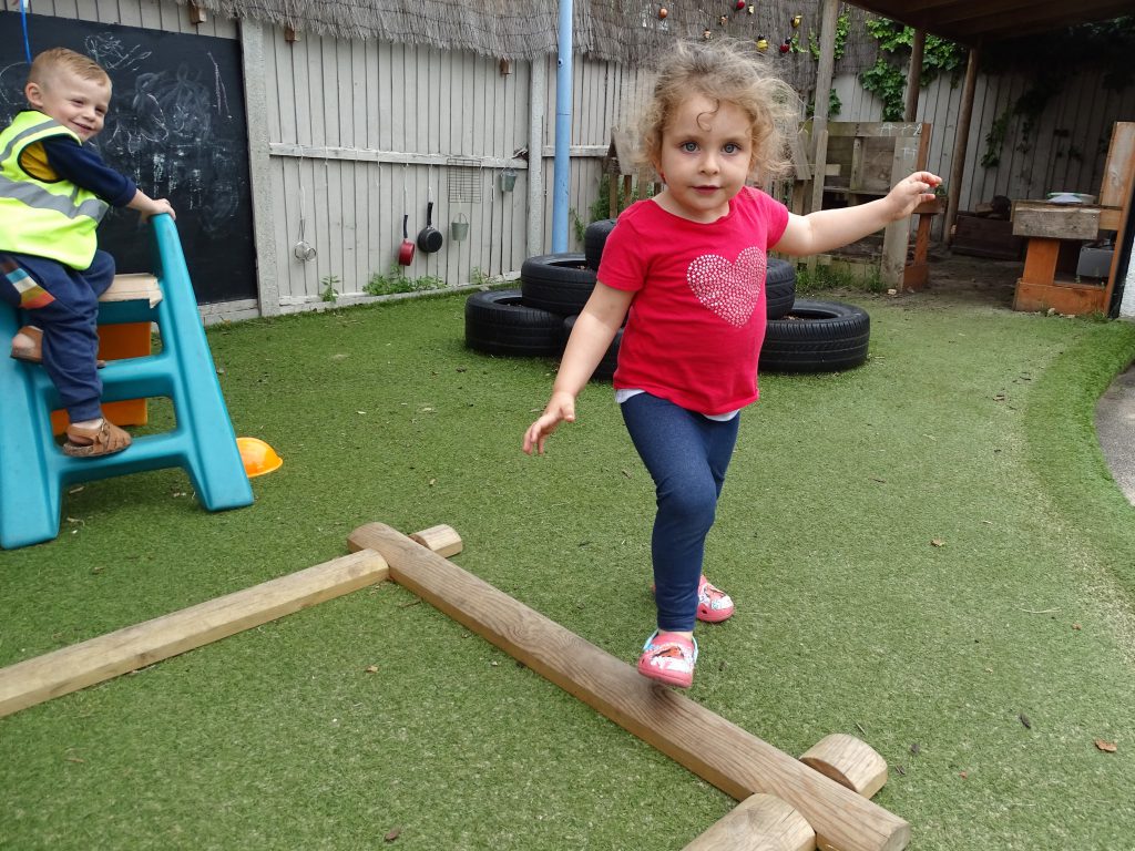 Walking on Balance Beam